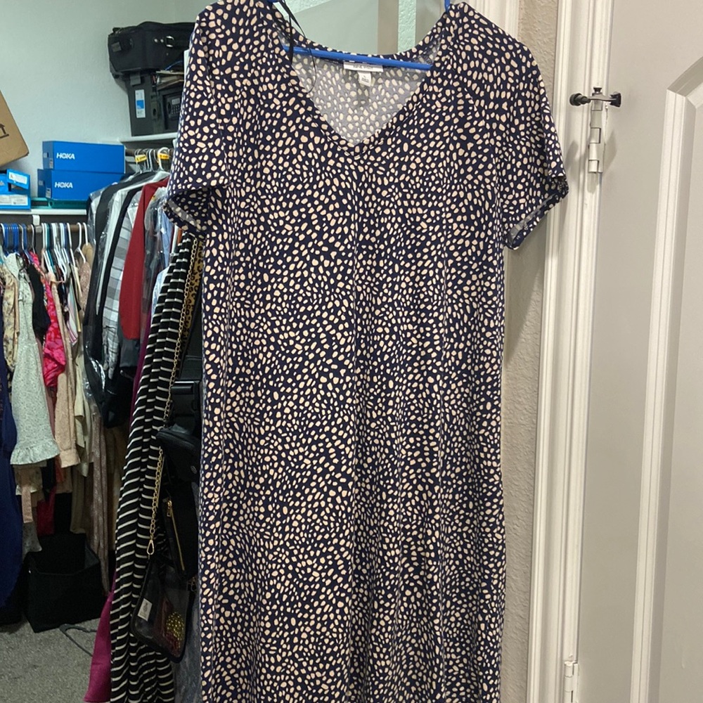 Short Sleeve Print Dress